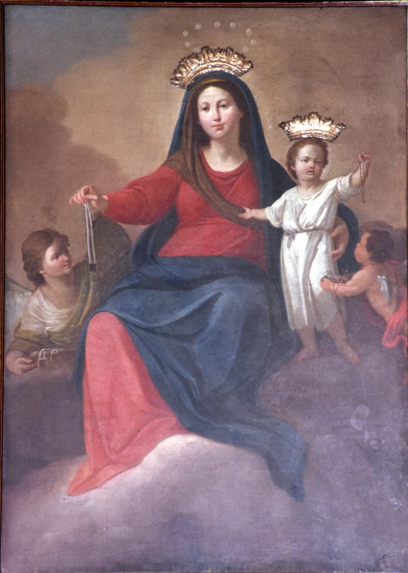 Madonna del Carmelo. Madonna con Bambino - Soprintendenza Speciale per il Patrimonio Storico, Roma